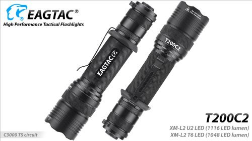 Eagletac T200C2 Xm-L2 Led Flashlight, Black #TOP5