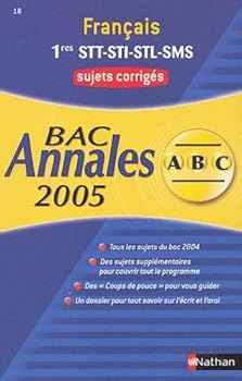 Paperback Français 1e STT-STI-STL-SMS : Sujets corrigés Book