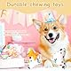 Pluvyze Hunde Geburtstag,Hundespielzeug Geburtstag,Hund Geburtstag, Haustier-Hundekuchen-Knorpelspielzeug Geburtstagsgeschenke für Kleine und Mittelgroße Hunde