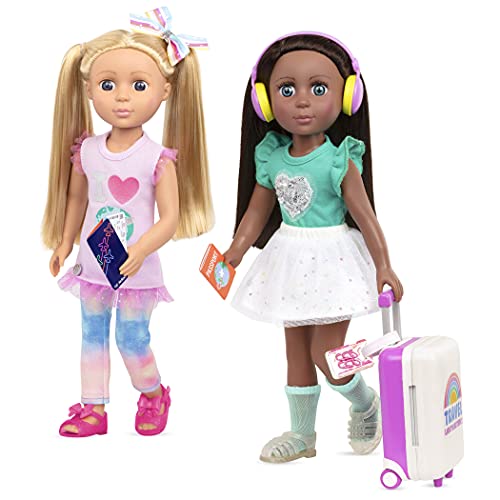Glitter-Girls--Carry-On-Luggage-Set--Rolling-Suitcase-Headphones-and-Travel-Essentials--14-inch-Doll-Accessories--Toys-for-Kids-Ages-3-and-Up-15pcs
