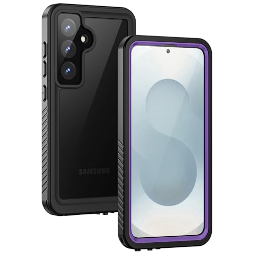 Image of Lanhiem for Samsung Galaxy S25+ Plus Case, IP68 Waterproof Dustproof Case with Built-in Screen Protector, Rugged Full Body Shockproof Protective Cover for Galaxy S25 Plus 6.7 Inch, Purple