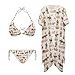 Yuowearedg Western Bikini Sets for Women 3 Piece Swimsuits Bathing Suit Cover Up Cowboy Horse Halter Triangle Tie Side Bikini Cover Up Kimono Beach Fashion Mexican Cactus M