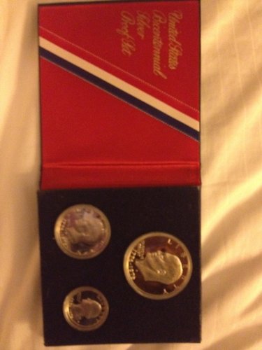 1976 Silver Bicentennial Proof Set in Original Packaging 3-Coins