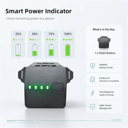 Batería para DJI Mavic 3 de 46 minutos de vuelo continuo con protección de sobrecarga 7