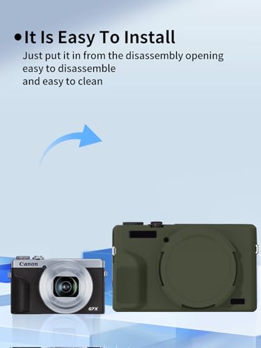 Funda especial para Canon PowerShot G7 X Mark III silicona verde miniatura 4