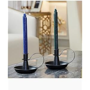 Retro Iron Taper Candle HolderBlack Candlestick Holders Candlelight Stand for Farmhouse Decor Home Wedding Party Table Decoration2pcs