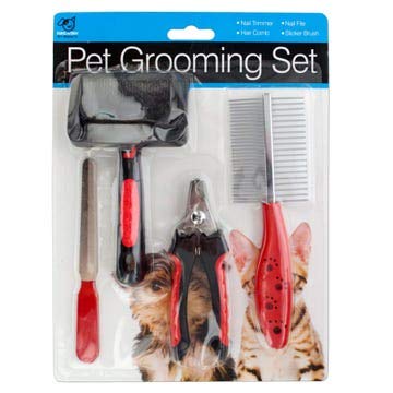 Ensemble de toilettage pour chien pour un salon de soin à la maison après la balade