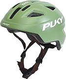 PUKY PH 8 Pro-S | Fahrradhelm für Kinder | Größe S - 45-51 cm | mit integriertem Insektenschutz | Retro-Grün