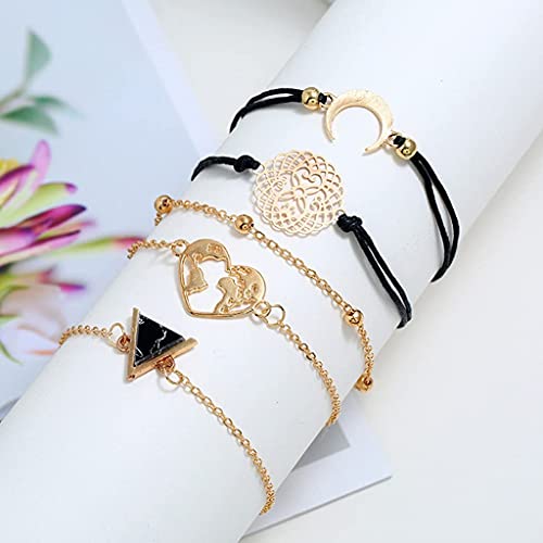 Branets Set di 5 braccialetti vuoti braccialetti