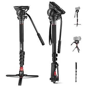 NEEWER Professional Camera Monopod with Feet, 70.5