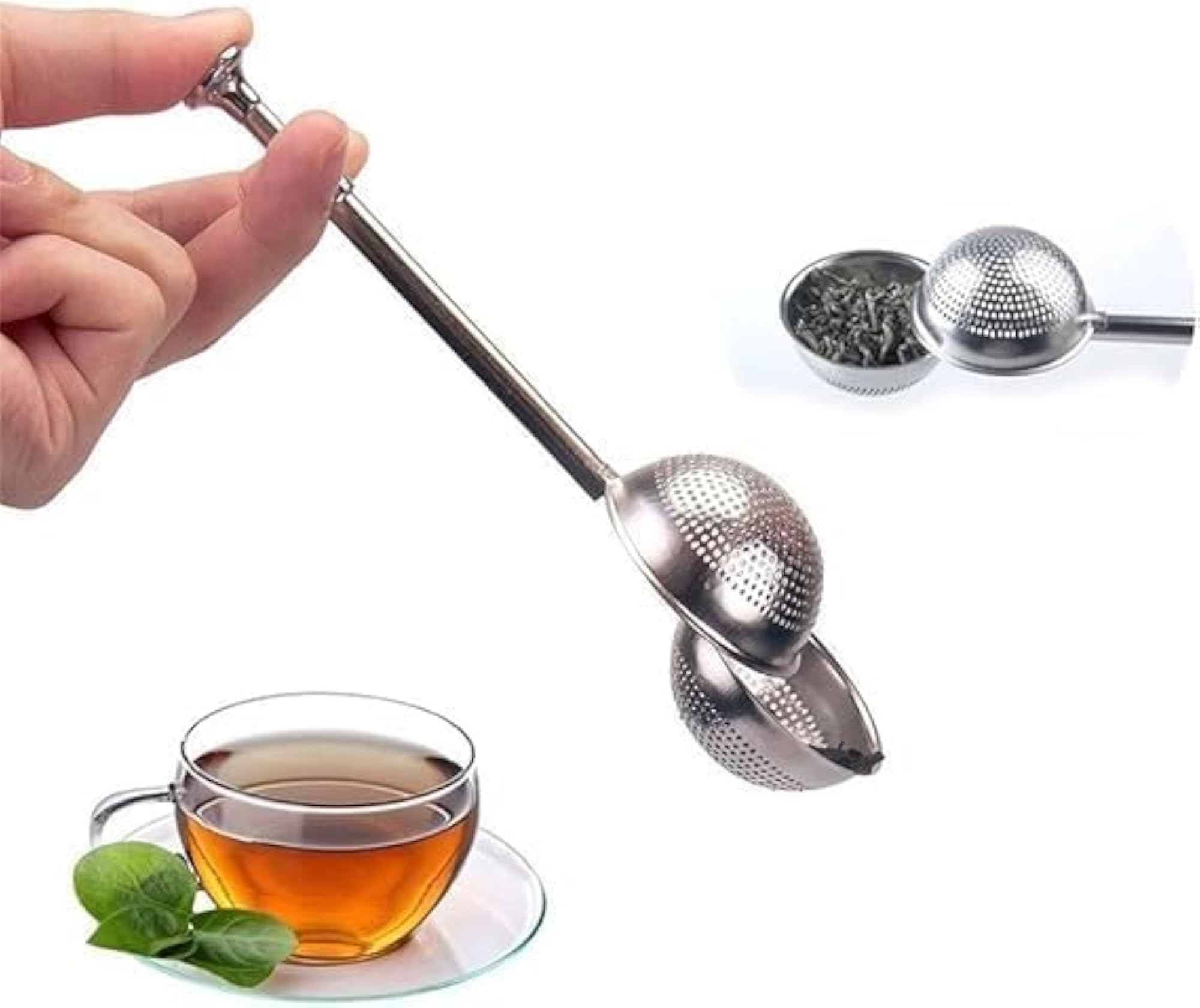 Stainless Steel Tea Infuser Spoon, Mesh Ball Strainer