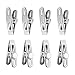 LEYOSOV Refrigerator Magnetic Chip Bag Clips 8pcs Heavy Duty Fridge Magnet Hook with Strong Neodymium Magnet, Perfect for Food Classroom Office Photo Calendar
