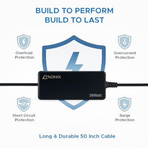 Image of 12V 3A DC Power Adapter, 36W SMPS for LED Strip Light, CCTV Camera, DC Motor, DVR /NVR, Router, LCD Monitor, Dual Pin 5.5mm and 4mm, AC Power Cord, 1 Year Warranty