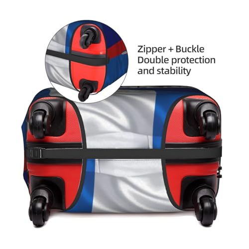 Belize Belizean And Nicaragua Nicaraguans Triangle Flag Travel Luggage Cover Washable Suitcase Case Suitcase Protector Fit Luggage Cover X-Large4