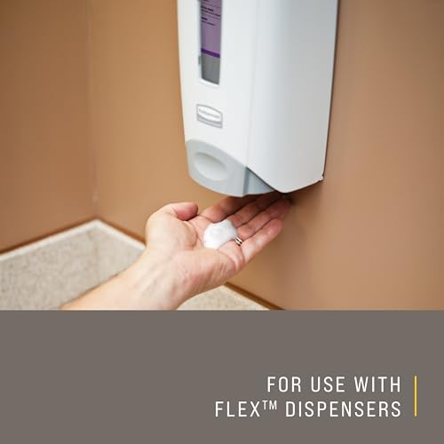 Image of Rubbermaid Commercial Products Flex Moisturizing Foam Hand Soap Refill, 1300mL, Light Floral Scent, Green Seal Certified, Compatible with RCP's Flex Dispensers, for Restrooms in Schools /Gyms