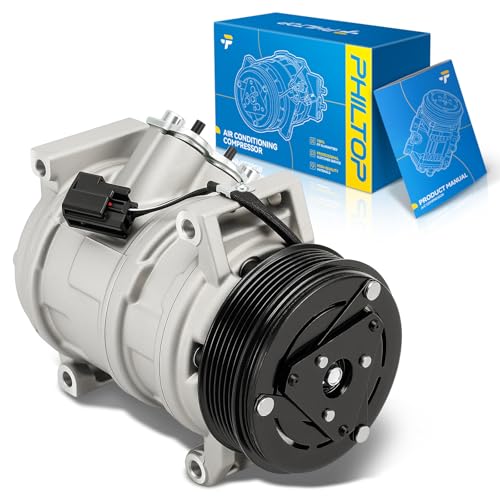 Image of PHILTOP YCC232 Air Conditioner AC Compressor with Clutch for GMC Acadia 2007-2012, Chevy Traverse 2009-2012, Buick Enclave 2008-2012, Saturn Outlook 2007-2010