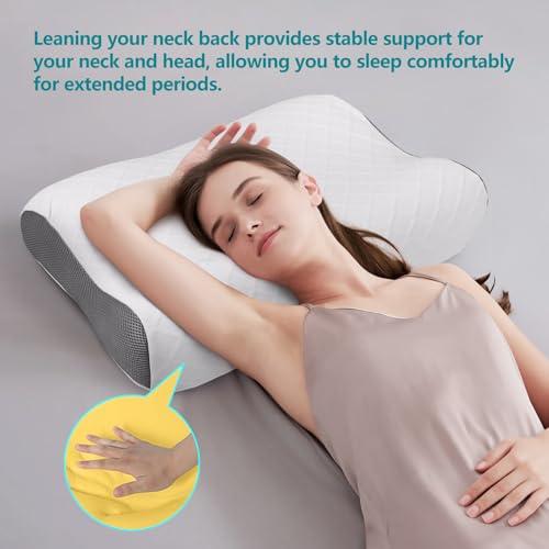 Oreiller orthopédique mousse mémoire de forme couchage côté et dos - 8