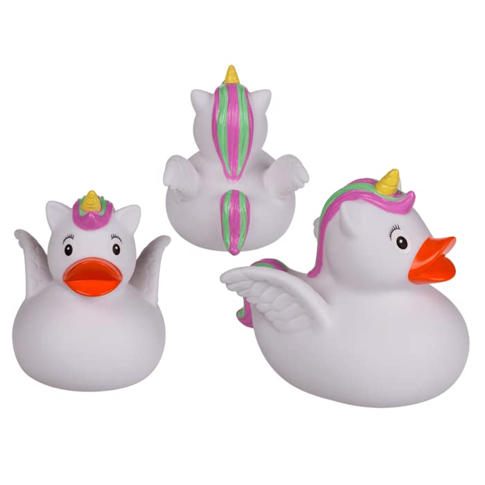 Rubber duck bath in fun designs. Resistant to Water and Dirt, Ideal for baby bathing From 6 Months. (Unicorn) - Image 4