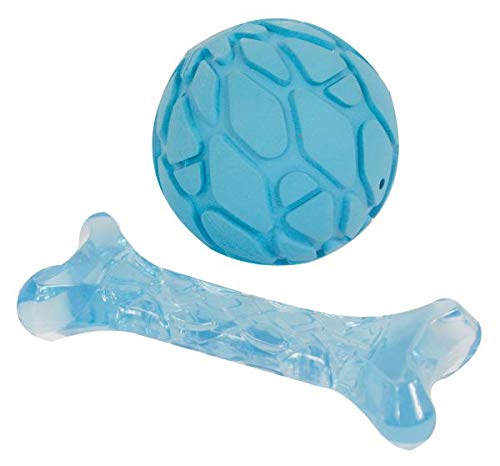 FOFOS Milk Bone & Ball Puppy Toy Blue