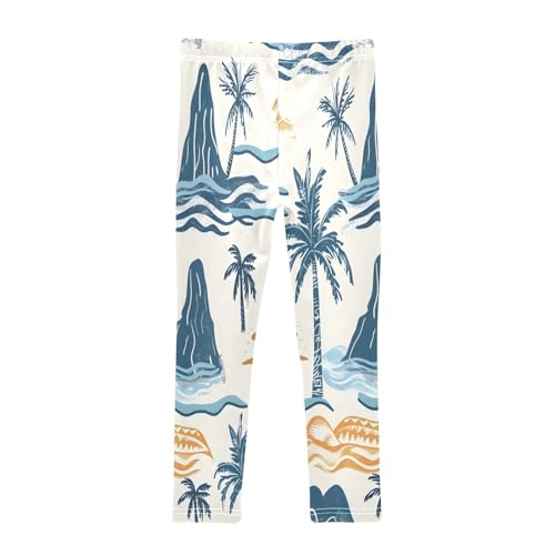 Toddler Girls Leggings Printed Yoga Pants Leggings Summer Paradise Island for Kids2