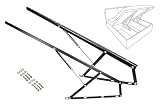 Kit di sollevamento for letto con molle a gas da 2 pezzi, meccanismo di sollevamento idraulico for letto ad alta resistenza, for basi di divani letto con contenitore salvaspazio(110cm/3.6FT)