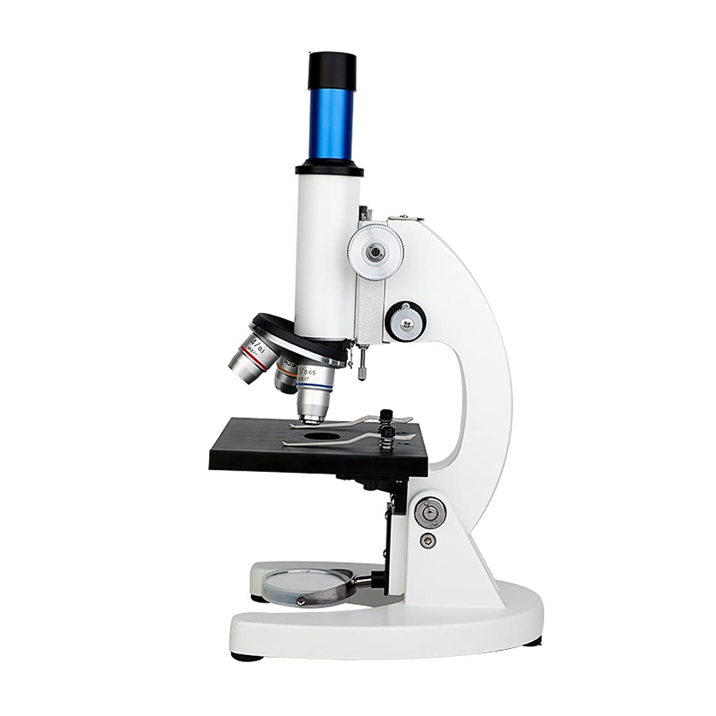 Microscopio per Laboratorio Microscopio Composto Microscopio per Principianti Illuminazione a LED e Specchio con oculare WF20X Adulti Studenti Bambini Laboratorio
