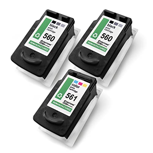 Cartouches d'encre compatibles Canon Pixma TS 7451 Eurotone PG560XL CL561XL