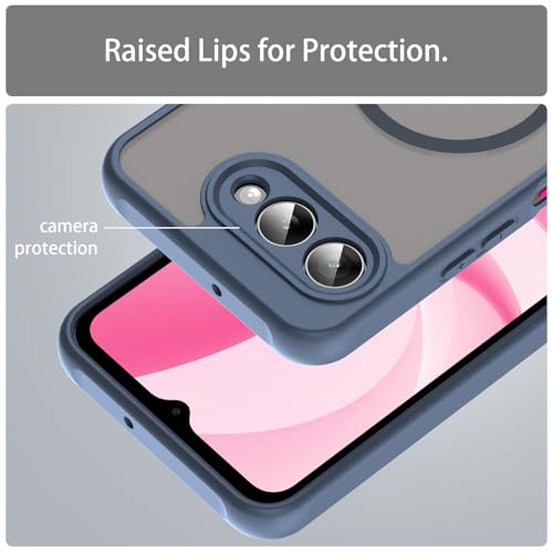 Image of Compatible with T-Mobile Revvl 8 Case Cover,Compatible with MagSafe,Anti-Fall,Compatible with T-Mobile T Phone 3 5G Cell Protective Phone Case Blue