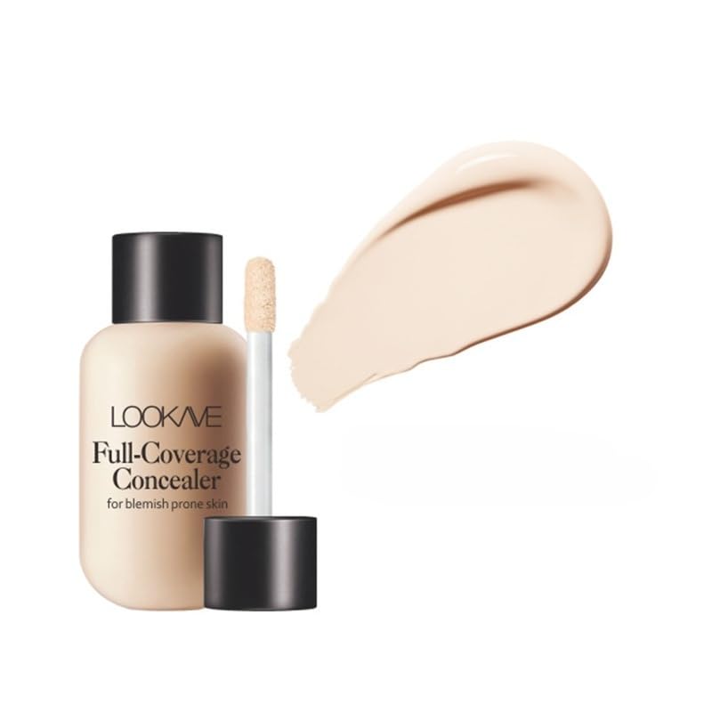 Concealer Liquid, Small Milk Bottle, Long-Lasting Natural Fo...
