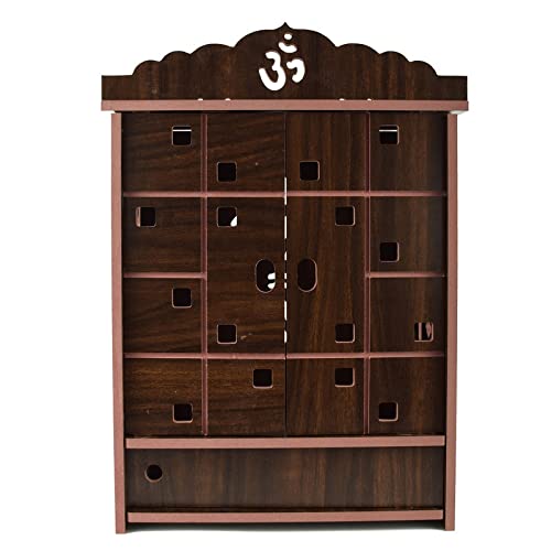 Krupasadhya Wooden Art Wall Hanging Temple for Home and Shop, Office and Home showpiece Temple (444T) 1
