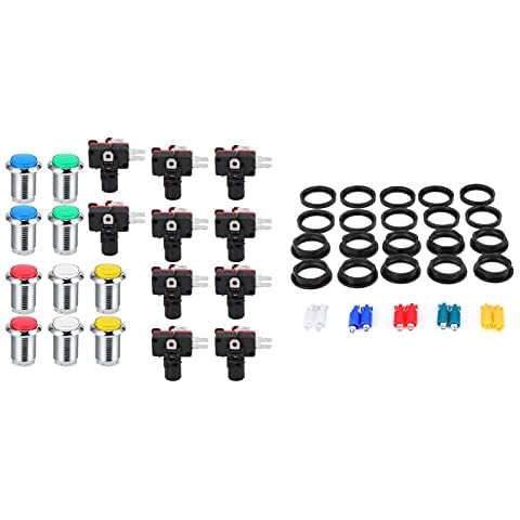 WNSC Push Button, Game Accessory Reset Button Small Round 32mm for Amusement for Outdoor Cover