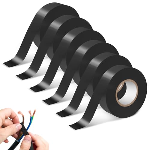 【CONTENUTO DEL SET E QUANTITÀ PRATICA】Il nastro isolante nero è fornito in un pratico set da 6 rotoli,ciascuno da 20 m di lunghezza e 15 mm di larghezza,ideale per lavori elettrici,riparazioni e uso domestico.Questo nastro isolante nero offre una scorta affidabile per progetti a lungo termine e può essere utilizzato anche come nastro telato nero o come nastro autoagglomerante per molte applicazioni pratiche,unendo quantità,qualità e convenienza in un unico set.