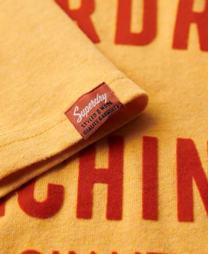 T shirt Superdry T shirt Workwear Flock Graphic Jaune EU - vue 8