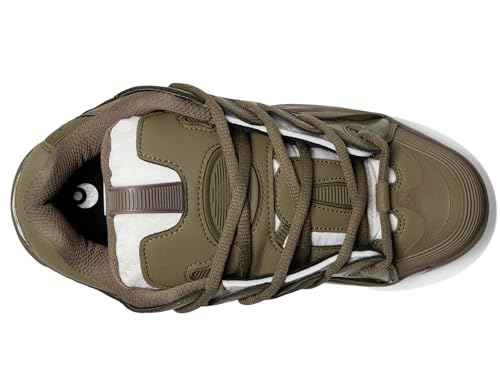 Osiris Men's D3 2001 Skate Shoe, Olive/White, 102