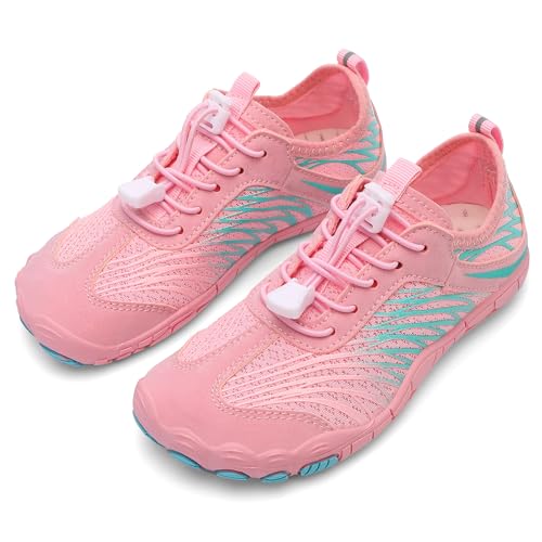 Image of UBFEN Kids Water Shoes for Boys Girls Quick-Dry Swim Aqua Socks | Lightweight, Barefoot-style, Perfect for Water parks, Beach, Pool, Kayak, Creek Hiking, Camping, Toddler, Little Kid, Big Kid