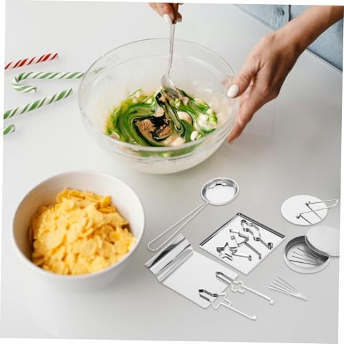 LABRIMP Korean Sugar Candy Tool Set Cookie Molds with Needle Kit and Non Stick Paper for Easter Spring Festival Baking - Image 8