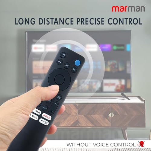 Image of marman Compatible with Mi Redmi Fire Tv Remote Control L32R8-FVIN L43R8-FVIN Models Original Suitable for HD Ready LED Smart Android Television Without Voice Command and Google Assistant