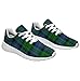 Blue and Green Plaid Shoes for Women Fashion Ultra Lightweight Running Sneakers Men Buffalo Plaid Sneakers Size 6