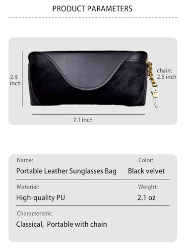Image of kytasryl Soft Leather Sunglasses Bag,Travel Sunglass Holder Eyeglass Case Portable Slim Sunglasses Pouch