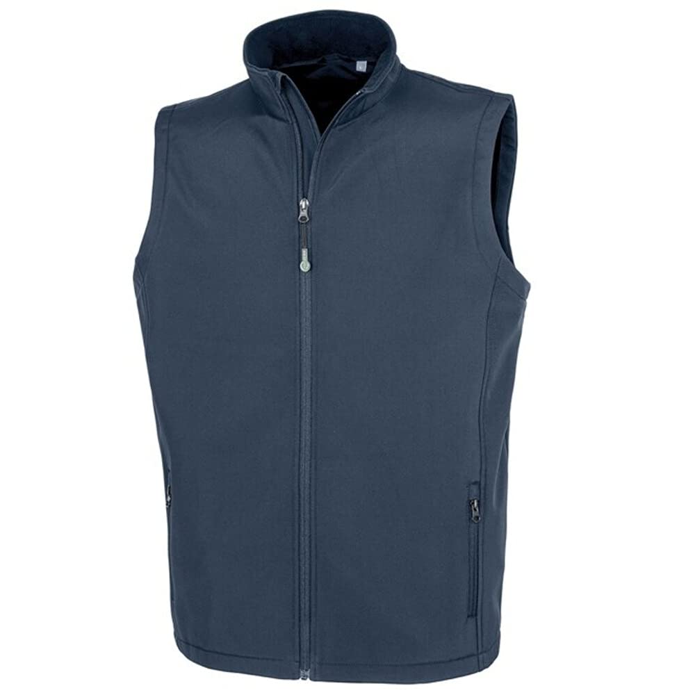 Result Genuine Recycled Mens Softshell Printable Body Warmer (3XL) (Navy)