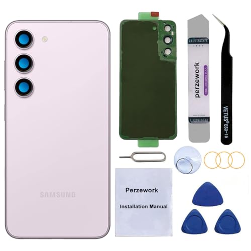 Vitre arrière Samsung S23 Plus lavande pièce rechange OEM face dorsale