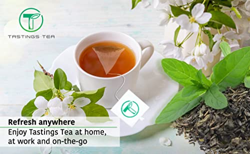 Tastings Tea: Earl Grey Tea, Organic Black Tea With Bergamot Oil In Biodegradable Tea Sachets (15 Cups) #TOP3