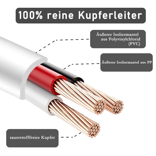 Rallonge spirale 230V 16A extensible 8m câble PVC blanc IP20 - 5