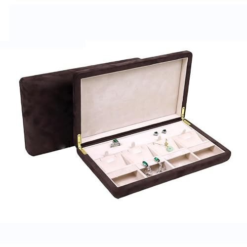 ZengL263NgS jewellery stand Milan Velvet Jewelry Display Box Plate Necklace Pendant Storage Ring Display Prop for Display and Storage