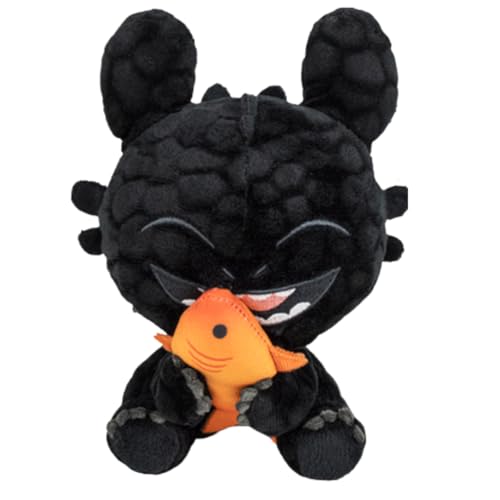 TA&MA Dragón fácil para entrenar cometas – Dragón nocturno negro inspirado en el diente sin diente – Peluche y peluche – Varios modelos y tamaños – Peluche suave para niños y fans (pez 18 cm) TA&MA Dragón fácil para entrenar cometas – Dragón nocturno negro inspirado en el diente sin diente – Peluche y peluche – Varios modelos y tamaños – Peluche suave para niños y fans (pez 18 cm)