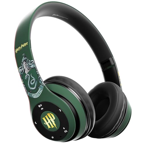 iJoy Harry Potter Slytherin Bluetooth Headphones with Built in Mic | Officially Licensed Wireless Headphones, Foldable Headset | Harry Potter Gifts for Women, Men, Teens, Kids & All Fans of Slytherin
