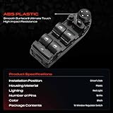 Frankberg 1x Power Window Switch Compatible with 3 Series E90 316-335 1.6L-4.4L 2004-2011 3 Series Touring E91 316-335 1.6L-3.0L 2004-2012 Replace# 61319155504 - Image 4