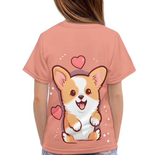 Image of JEOCODY Boys Girls Graphic Tees Funny 3D Printed Short Sleeve T-Shirts 3-16T