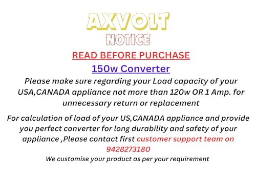 Image of Axvolt 220V /240V to 110V /120V Step Down Voltage Converter Transformer - 150W Travel-Friendly for US & Japan Appliances in India | Compact Copper Transformer | White