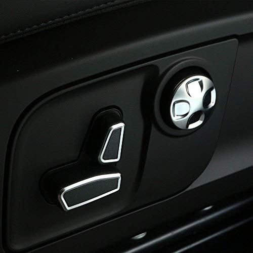 ABS Plastic Chrome Car Seat Button Cover Trim for Maserati Levante 2016 2017, for Ghibli 2014-2017, for Quattroporte 2013-2017